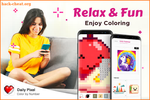 Daily Pixel – Color by Number, Coloring Book Free screenshot