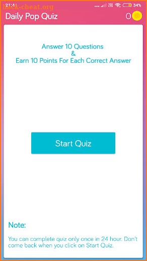Daily Pop Quiz - Learn & Earn screenshot