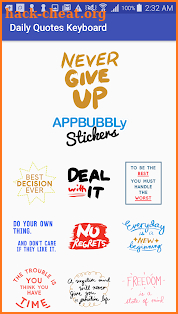 Daily Quotes #2 Keyboard Stickers for Gboard screenshot