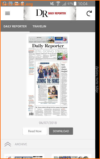 Daily Reporter E-Edition screenshot