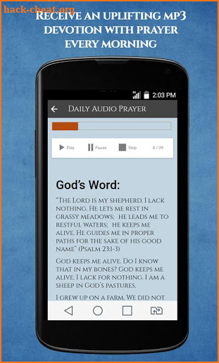 Daily Scriptures MP3: Inspiring Word of God screenshot