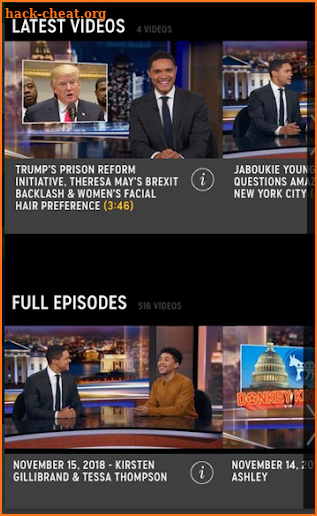 Daily Show with trevor noah screenshot