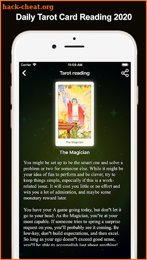 Daily Tarot Card Reading 2020 screenshot