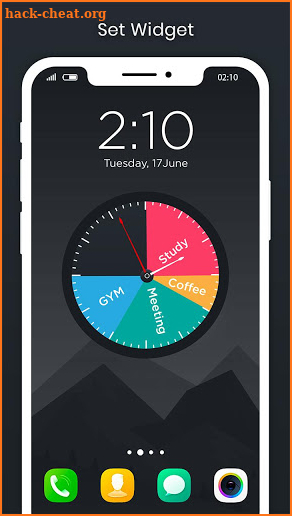 Daily Time Planner With Clock Widget screenshot