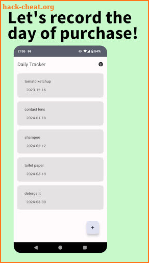 Daily Tracker screenshot