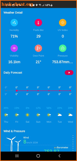 Daily Weather Forecast screenshot