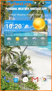 Daily weather forecast & weather report widget screenshot