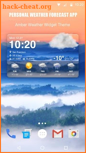 Daily weather forecast & weather report widget screenshot