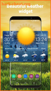 Daily weather forecast widget☂ screenshot