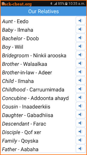 Daily Words English to Somali screenshot