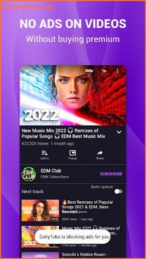 DailyTube - Block Ads Tubeplay screenshot