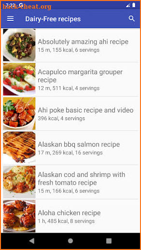 Dairy-Free recipes for free app offline with photo screenshot