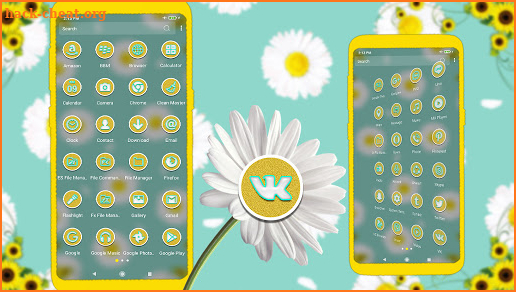 Daisy Flower Theme screenshot