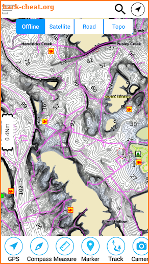 Dale Hollow Reservoir -Tennessee Offline GPS Chart screenshot