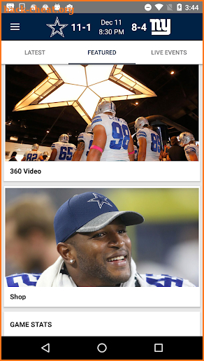 Dallas Cowboys screenshot