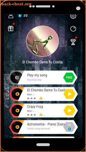 Dame Tu Cosita Tiles Hop Magic Song screenshot