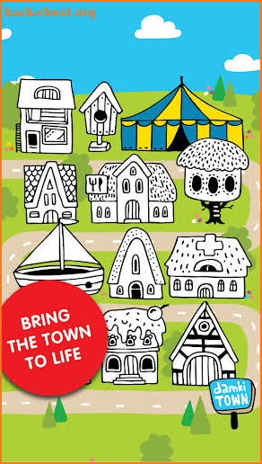 Damki Town – Animal Coloring Book App for Kids screenshot