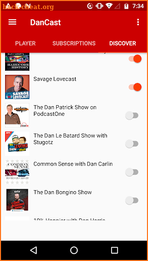 DanCast station screenshot