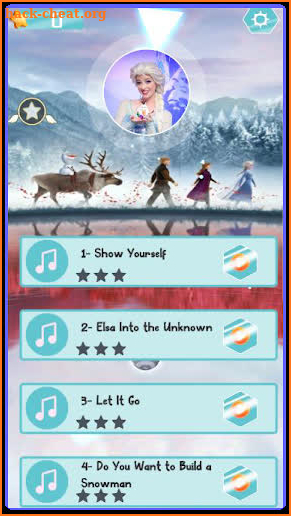 Dancing hop Elsa Game - Let It Go screenshot