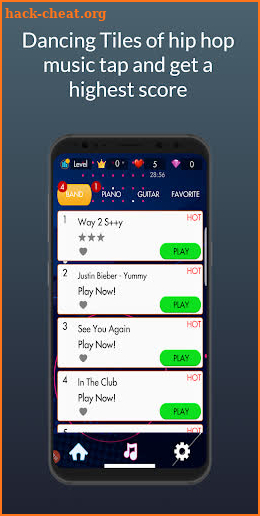 Dancing Tiles of hip hop music screenshot