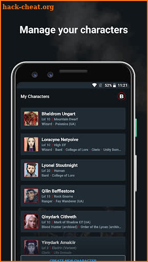 D&D Beyond Player Tools - mobile character sheets screenshot
