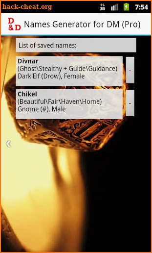 D&D Names Generator (PRO) screenshot