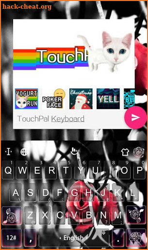 Dangerous Rose Keyboard Theme screenshot