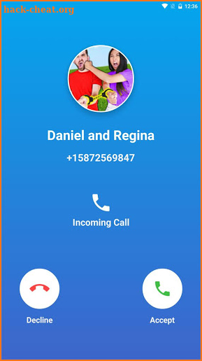 Daniel and Regina Call Fake screenshot
