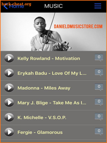 DanielDMusic screenshot