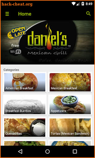 Daniel’s Mexican Grill screenshot