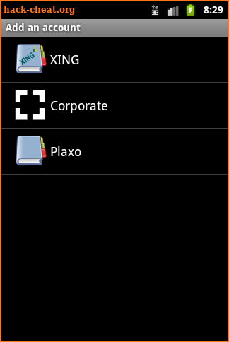Daniel's Plaxo Sync screenshot