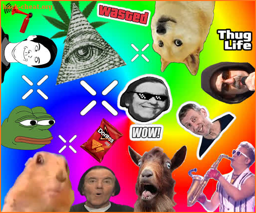 Dank Memes Photo Studio illuminati Sticker screenshot
