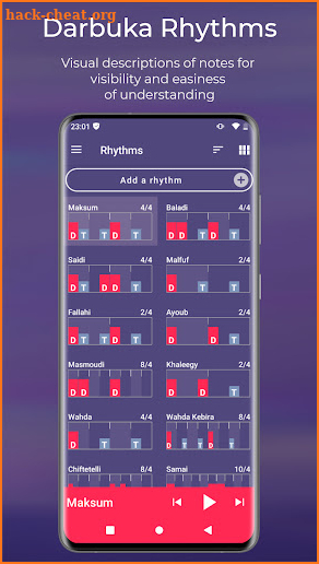 Darbuka Rhythms screenshot