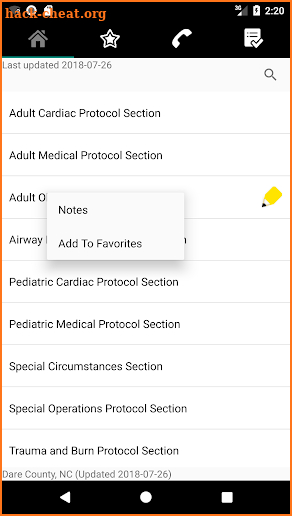 Dare EMS Protocols screenshot