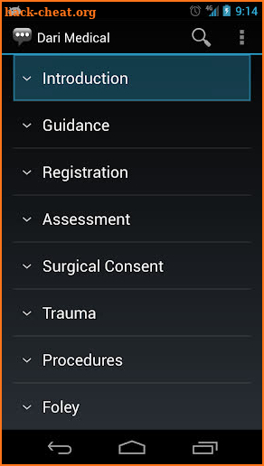 Dari Medical Phrases screenshot