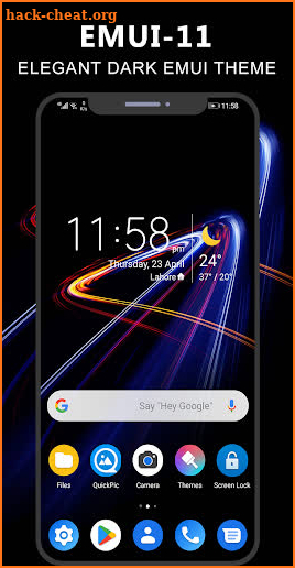 Dark Emui-11 Theme for Huawei screenshot