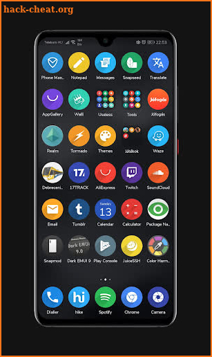 Dark EMUI 9 Theme for Huawei/Honor screenshot