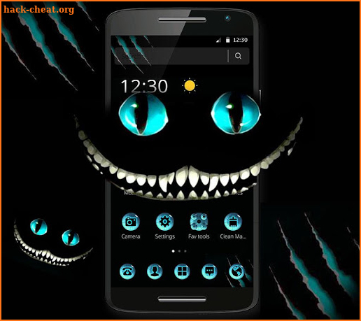Dark Evil Smile Cat Theme screenshot