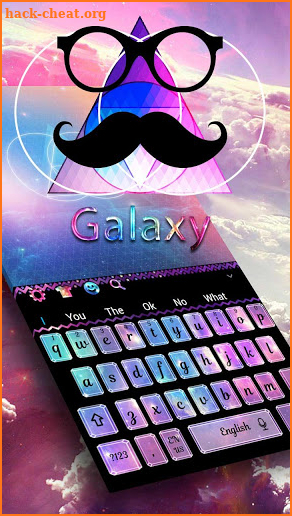 Dark Galaxy Keyboard Theme screenshot