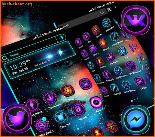 Dark Girly Launcher Theme screenshot