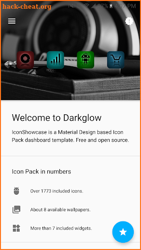 Dark Glow - icon pack screenshot