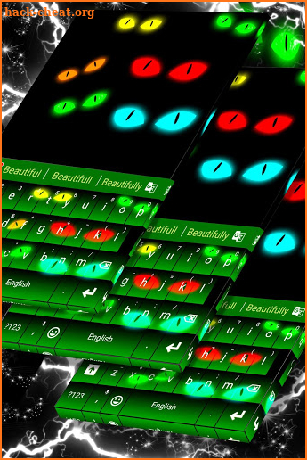 Dark Glow Keyboard Theme screenshot