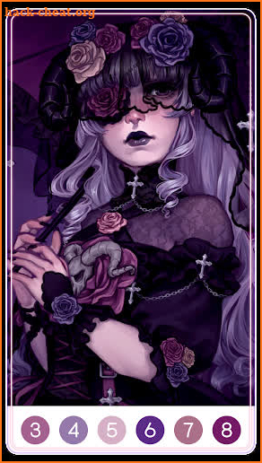 Dark Gothic Color by Number screenshot