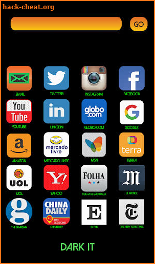 Dark it Browser screenshot