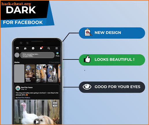 Dark Mode for Facebook screenshot