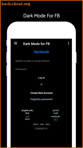 Dark Mode For FB screenshot
