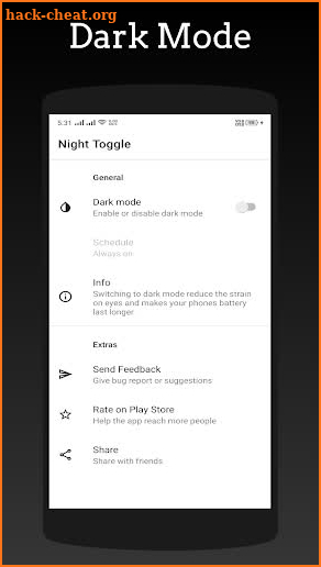 Dark Mode - Night Mode Toggle screenshot