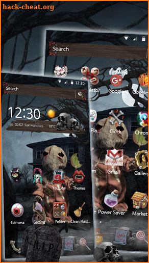 Dark Night Scary Doll Theme screenshot