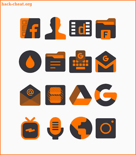Dark Orange - Icon Pack screenshot
