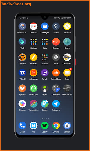 Dark Pie EMUI 9.1 Theme for Huawei/Honor screenshot